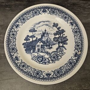 Lozapenco Chile Crazed Blue & White Transferware Plates